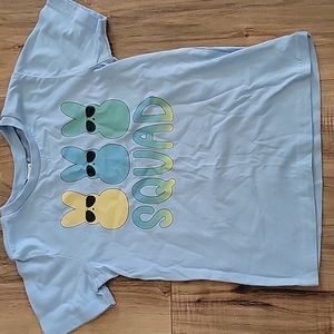 Kavio toddler, 5t, baby blue tshirt.